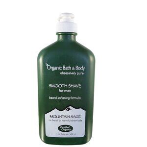 Organic Smooth Shave & Moisturizer Mountain Sage Scent 14.2 oz Certified Organic